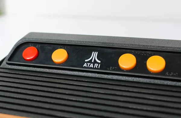 Londen Engeland 2018 Een Retro Vintage Atari Flashback Arcade Console — Stockfoto