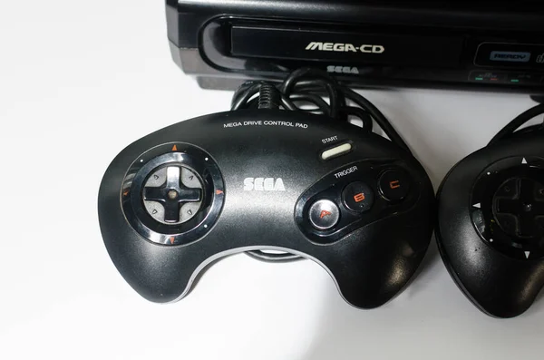 London England 2018 Sega Megadrive 비트와 Sega Mega Console 오리지널 — 스톡 사진