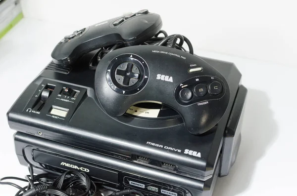 Londres Inglaterra 2018 Sega Megadrive Bit Sega Mega Console Archivo — Foto de Stock