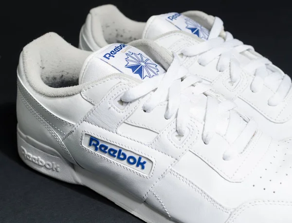 Λονδίνο Αγγλία 2018 Reebok Classic Workout Hipster Unisex Stone Trainer — Φωτογραφία Αρχείου