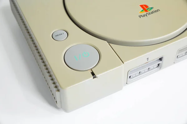 London Inglaterra 2018 Console Sony Playstation Original 1994 Ps1 Console — Fotografia de Stock