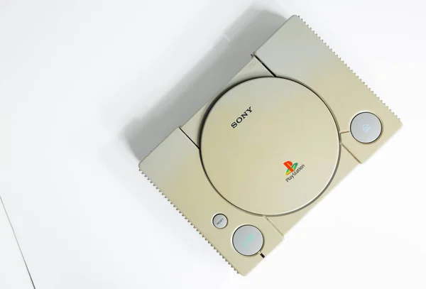 London England 2018 Una Consola Playstation Sony Original 1994 Videoconsola — Foto de Stock