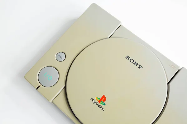 London Inglaterra 2018 Console Sony Playstation Original 1994 Ps1 Console — Fotografia de Stock