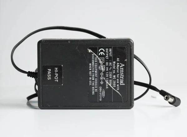 Londra Inghilterra 2019 Amstrad 2800 Adaptor Original Amstrad Power Adaptor — Foto Stock
