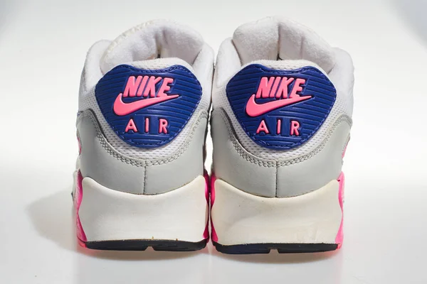 London Englabnd 2018 Nike Air Max 90S Logo White Pink — Stock Photo, Image
