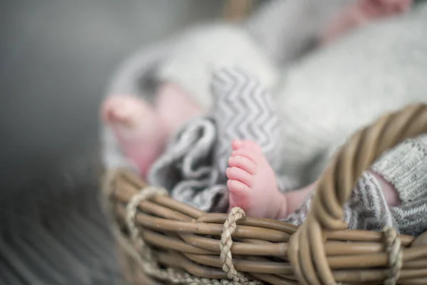 Belo Delicado Bebê Quente Macio Fotografado Com Uma Profundidade Rasa — Fotografia de Stock