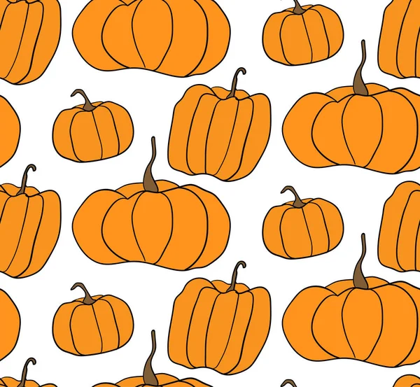 Patrón de calabaza de Halloween. Ilustración simple de calabazas de halloween para fondo de página web, papel de envolver . — Foto de Stock