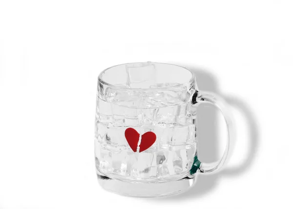 Your ice broke my heart and froze it — Stock Photo, Image