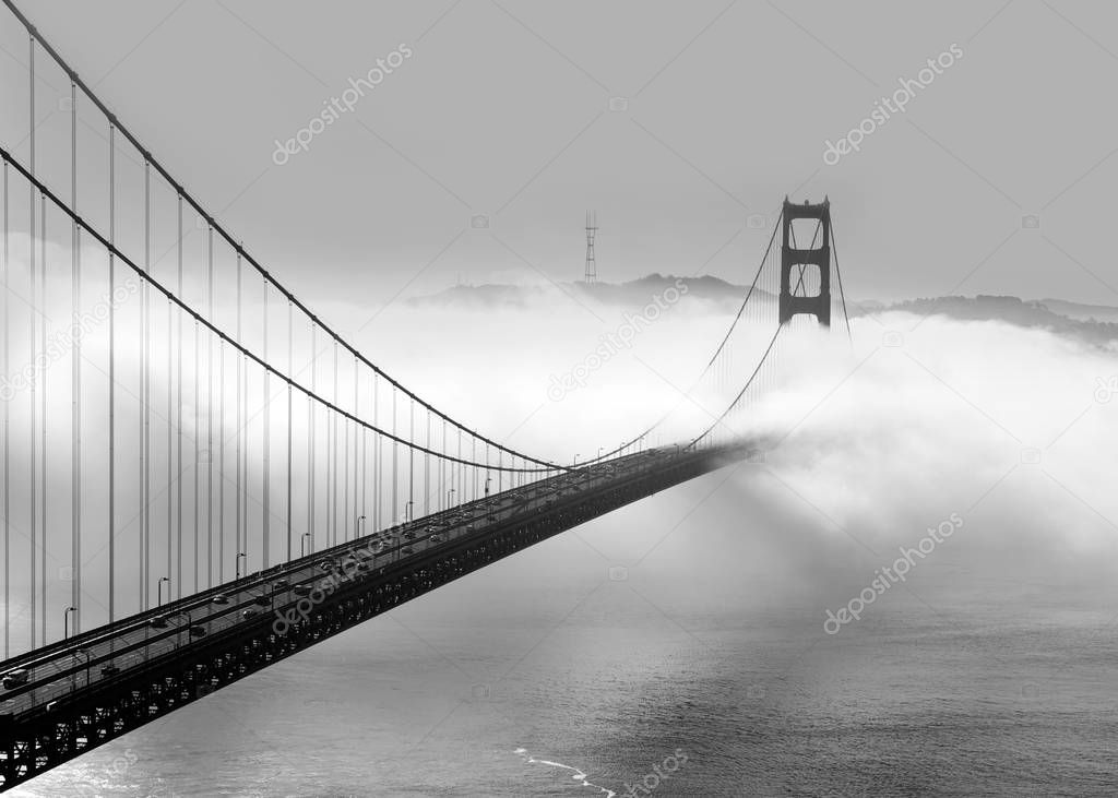 Foggy morning on the Golden Gate