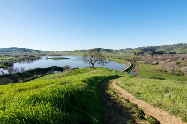 Park des Lagunentals von oben — Stockfoto