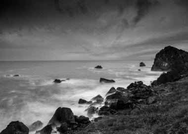 Rocky Point, Patricks Point Eyalet Parkı 'ndan okyanus manzarası