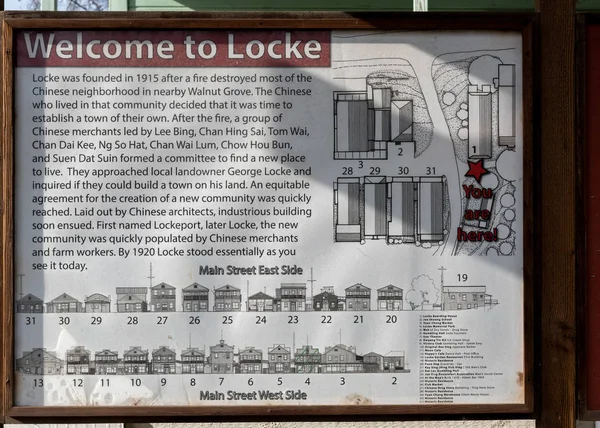 Vítá vás značka Locke — Stock fotografie
