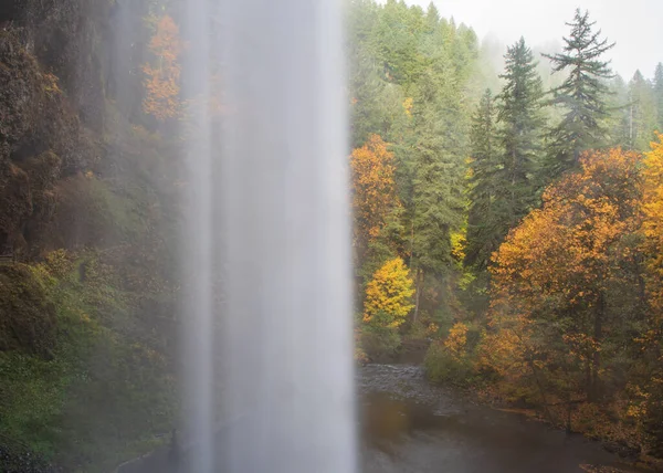 Lunga Esposizione Una Cascata Silver Falls State Park Silverton Oregon — Foto Stock