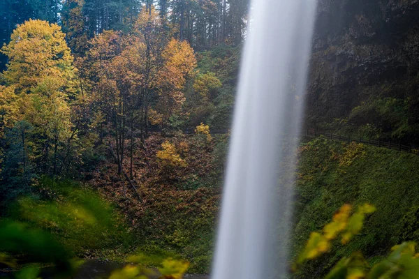 Lunga Esposizione Una Cascata Silver Falls State Park Silverton Oregon — Foto Stock