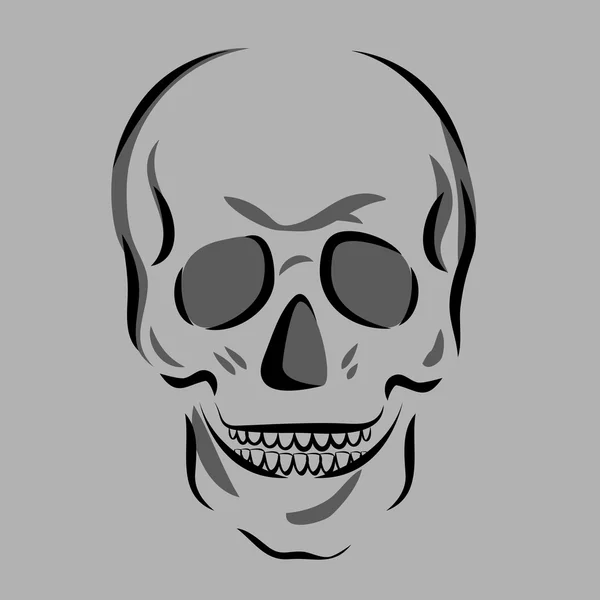 Icône du crâne. illustration vectorielle — Image vectorielle