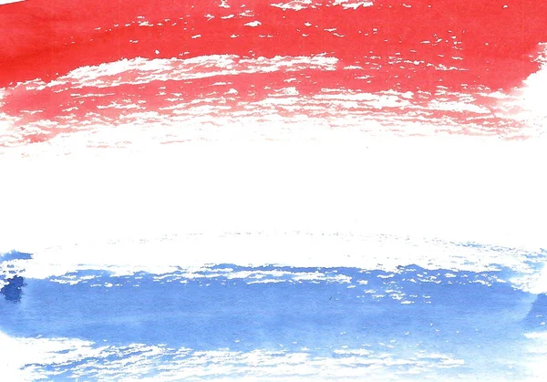 Французский акварельный флаг, абстрактное знамя Франции — стоковое фото