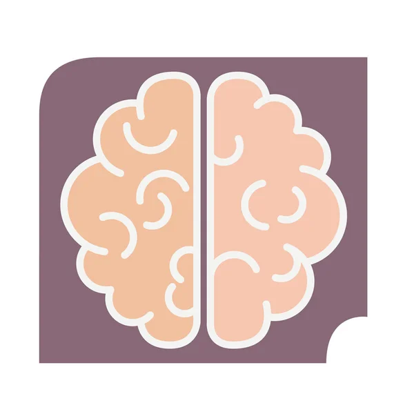 Wektor ikona mózgu w stylu płaski gradientu — Wektor stockowy