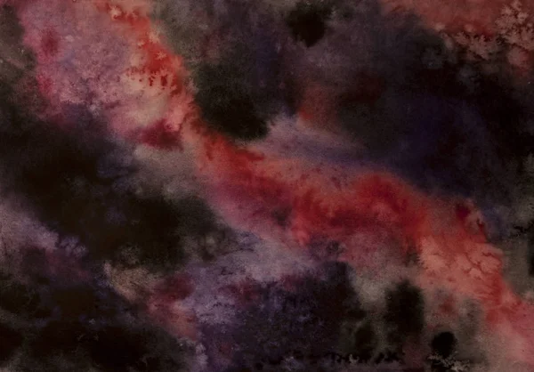 Abstrait fond de l'univers aquarelle, pas d'espace étoilé — Photo