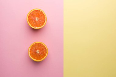  Geometri iki turuncu sarı Pastel pembe