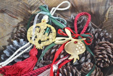 Dekoratif Noel şans muskaları