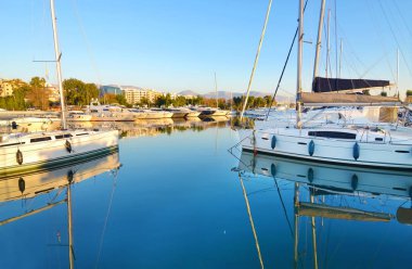 Alimos Attica Yunanistan, tekneler