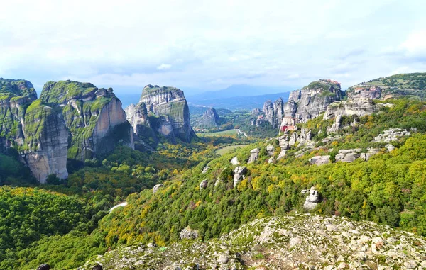 Meteora krajina Kalabaka Řecko — Stock fotografie