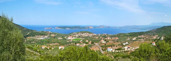 Bahía de Navarino e isla de Sphacteria Peloponeso Grecia —  Fotos de Stock