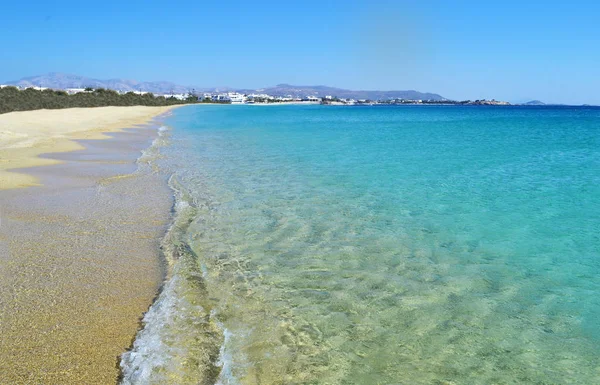 Landschap van Saint Prokopios beach Naxos Griekenland — Stockfoto