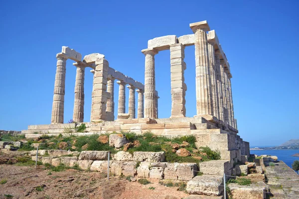 Templo de Poseidón Sounion Grecia — Foto de Stock