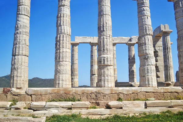 Templo de Poseidón Cabo Sounion Grecia — Foto de Stock