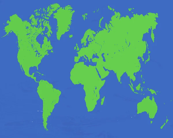 2d 世界地图矢量 — 图库矢量图片