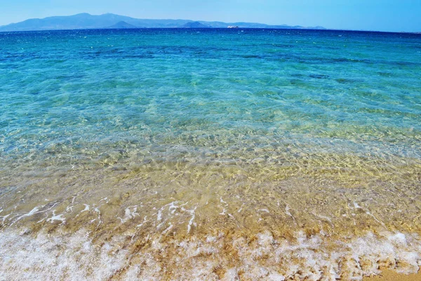 Praia de Kastraki na ilha de Naxos Cyclades Grécia — Fotografia de Stock