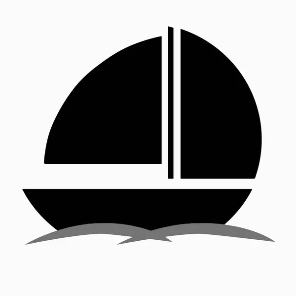 Zwarte boot silhouet vector — Stockvector