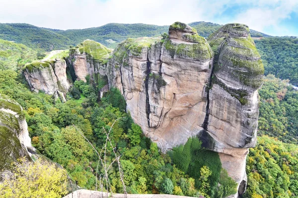 Obrovské skály Meteora Kalabaka Řecko — Stock fotografie