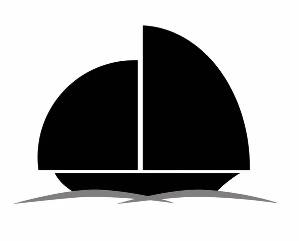Zwarte boot silhouet vector — Stockvector