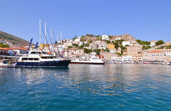 Paysage du port d'Hydra Golfe Saronique Grèce — Photo