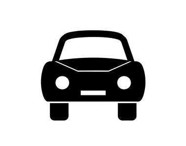 siyah siluet araba vektör