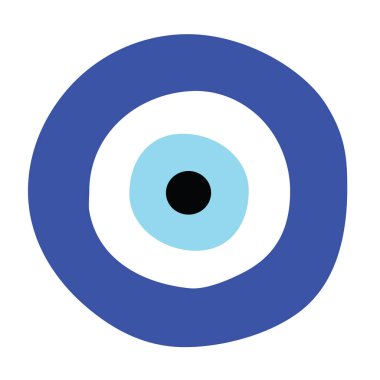 greek evil eye vector - symbol of protection clipart