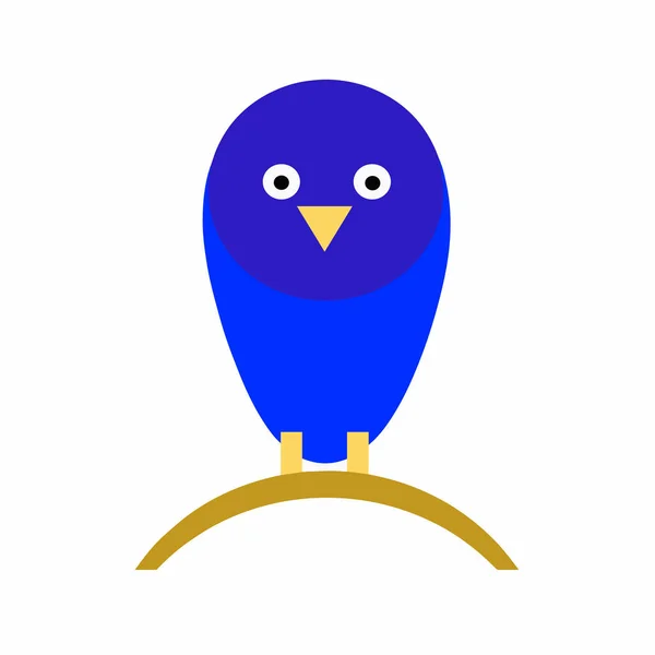 Синий птичий вектор — стоковый вектор