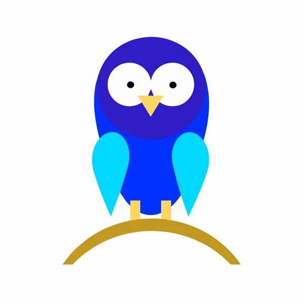 Синий птичий вектор — стоковый вектор