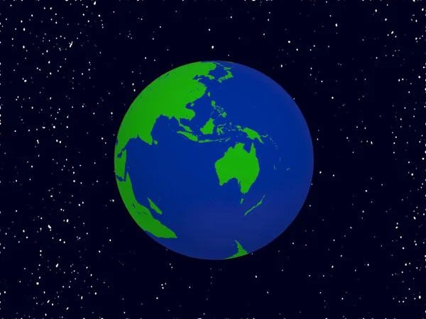 Aarde planeet vectorillustratie — Stockvector