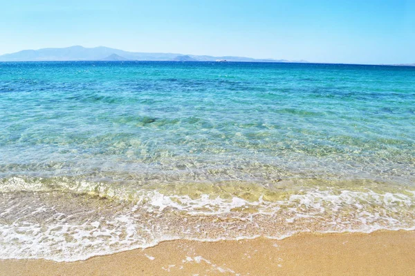 Praia na ilha de Naxos Cyclades Grécia — Fotografia de Stock