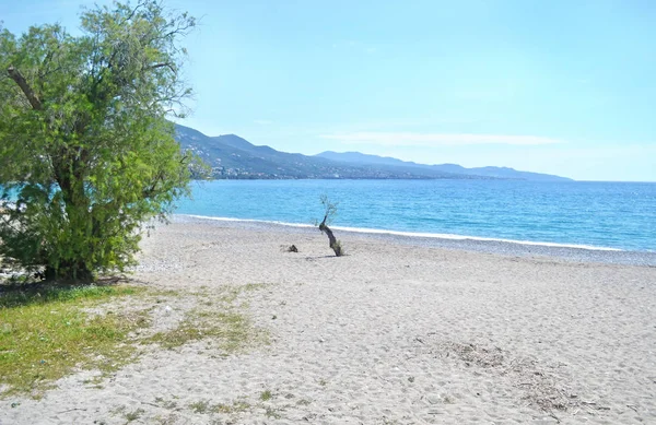 Verga strand Kalamata, Griekenland — Stockfoto