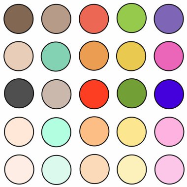 boş düz daire düğmeleri - Internet simgeler kümesi