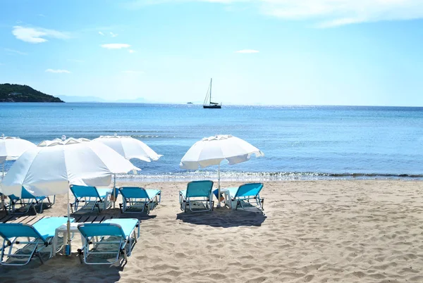 Agia Marina beach Aegina Greece — Stock Photo, Image