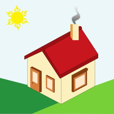 ülke evi vektör doğa 