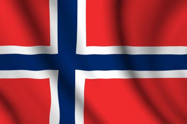 dalgalı Norveç bayrağı