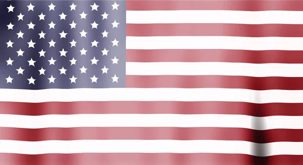 Vlnité americká vlajka — Stock fotografie