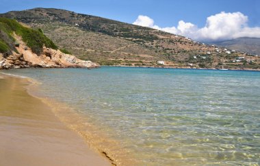 Chrissi Ammos beach Andros Adası Yunanistan