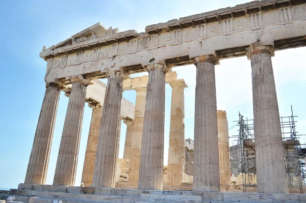 Antigua Acrópolis del Partenón en Atenas Grecia — Foto de Stock